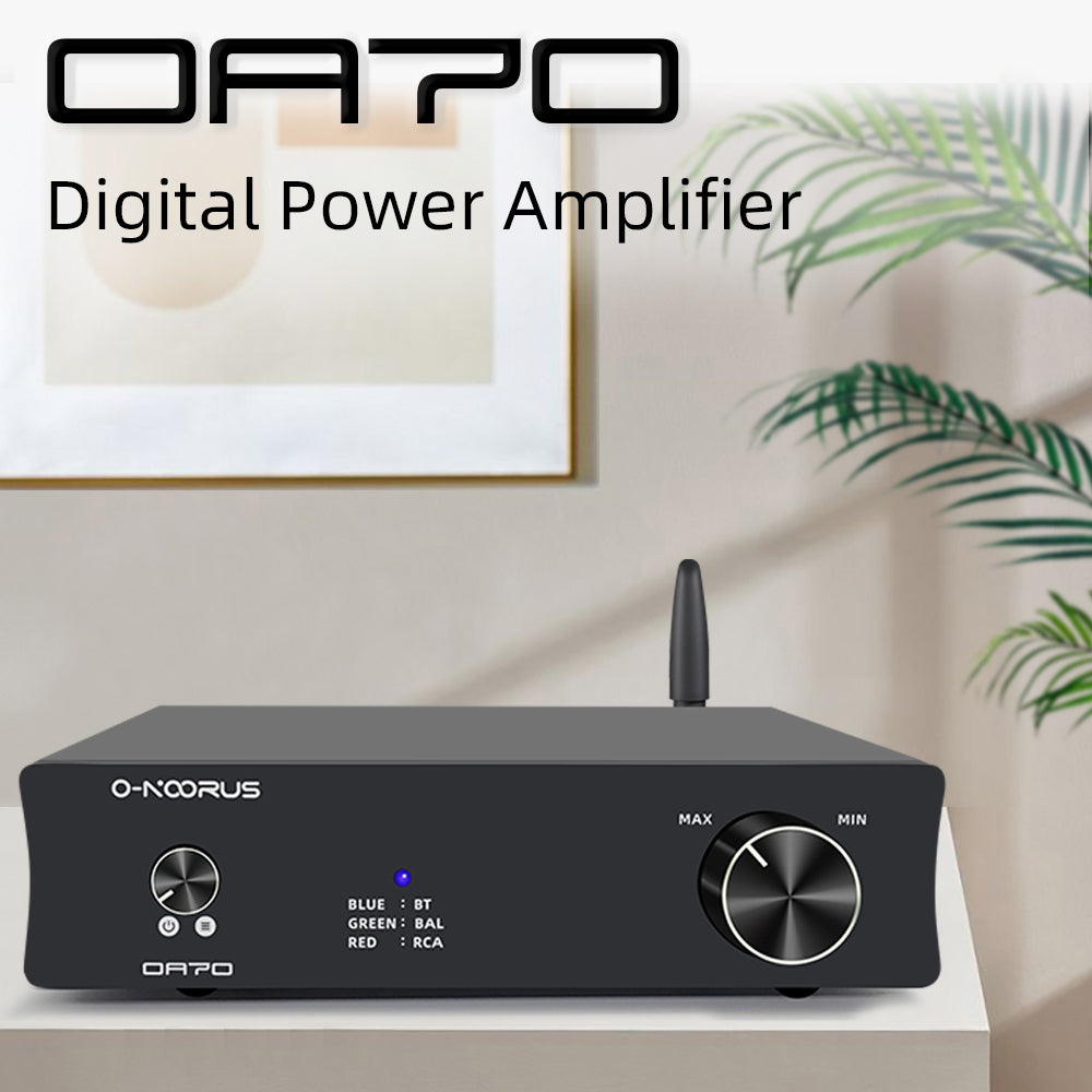 主页O-NOORUS OA70 Dual MA12070x2 Fully Balanced HIFI Class D Power Amplifier Bluetooth 5.0 Speaker Receiver Aptx RCA TRS Input