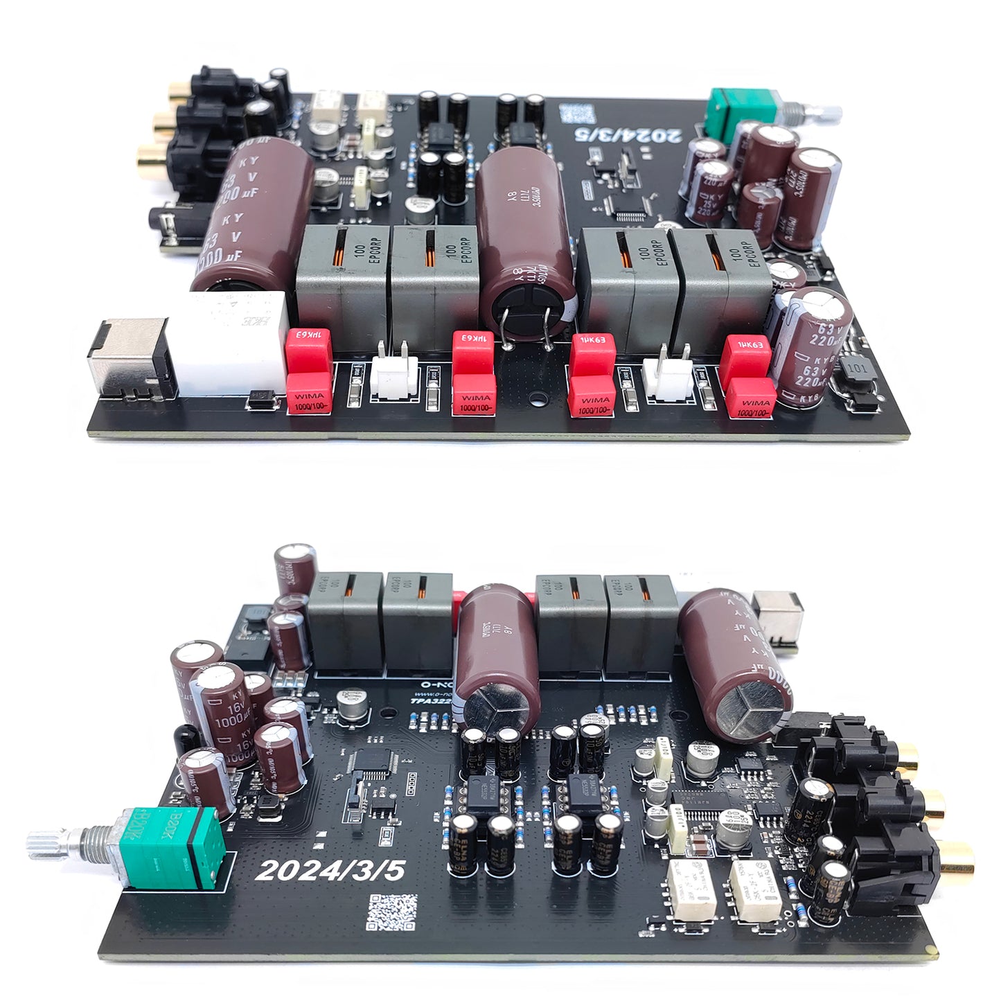 O-NOORUS D1 TPA3255 PFFB Stereo Power Amplifier 300Wx2 with Treble Bass Tone,Subwoofer,Pre-out, for Home Theater
