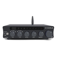 O-NOORUS D4 PRO TPA3255 PFFB stereo HPF LPF Amplifier with Balance HDMI ARC Bluetooth USB Optical Coaxial RCA input, 3-Band stereo EQ   tone and bypass Onoorus Audio